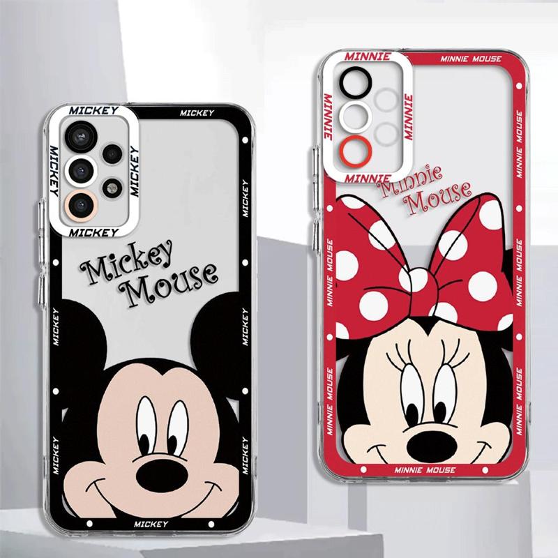 Disney Mickey Minnie Mouse phone Case for Samsung Galaxy A13 A14 A15 A23 4G 5G A24 A25 A33 A34 A53 A54 A73 Cover