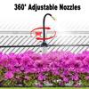 16FT Drip Irrigation System, Garden Irrigation Kit with 5pcs Nozzles, Automatic Atomizing Watering Sprinkler System for