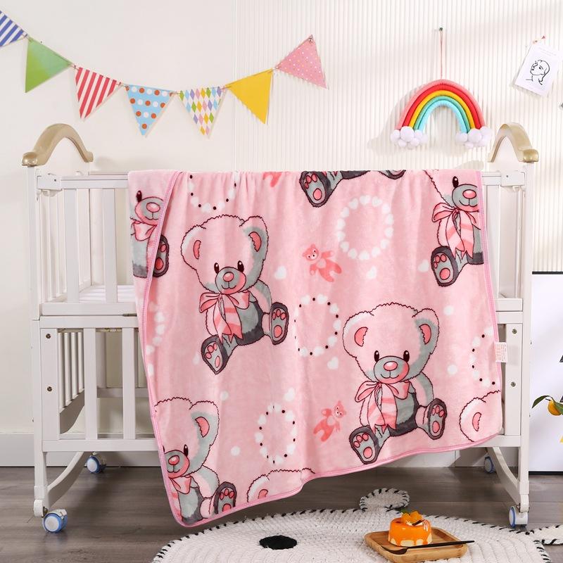 Cute Cartoon Printing Children Blanket Double Side Thicken Warm Kids Throw Blanket Air-conditioned Room Baby Thin Cover Blanket