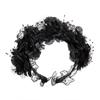 Delicate Flower&Skull Hairband Thin Side Hairband Flower Shape Headband for Girls Hairband with Veil Decor