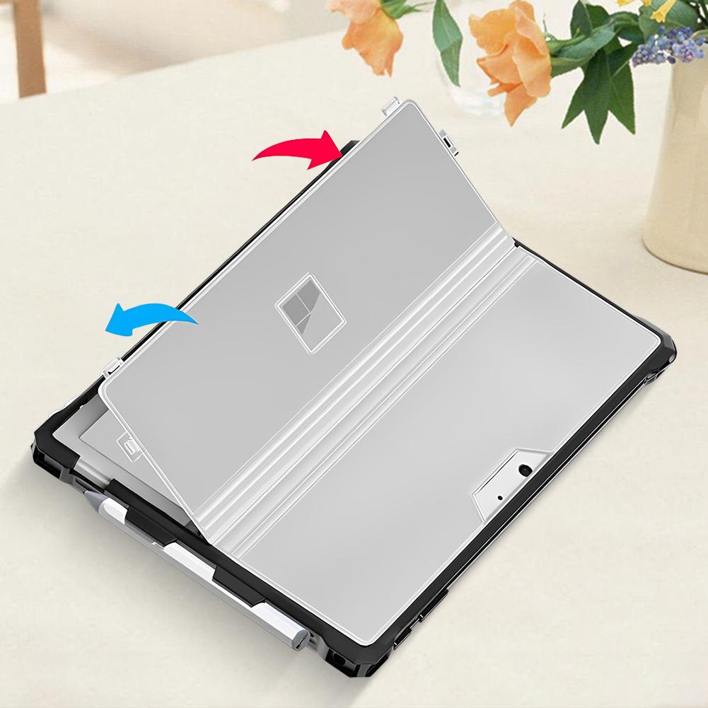 Rugged Protective Cover for Microsoft Surface Pro 7 Plus/Pro 7 Protective Rugged Cover Case Compatible W/Type Cover Keyboard