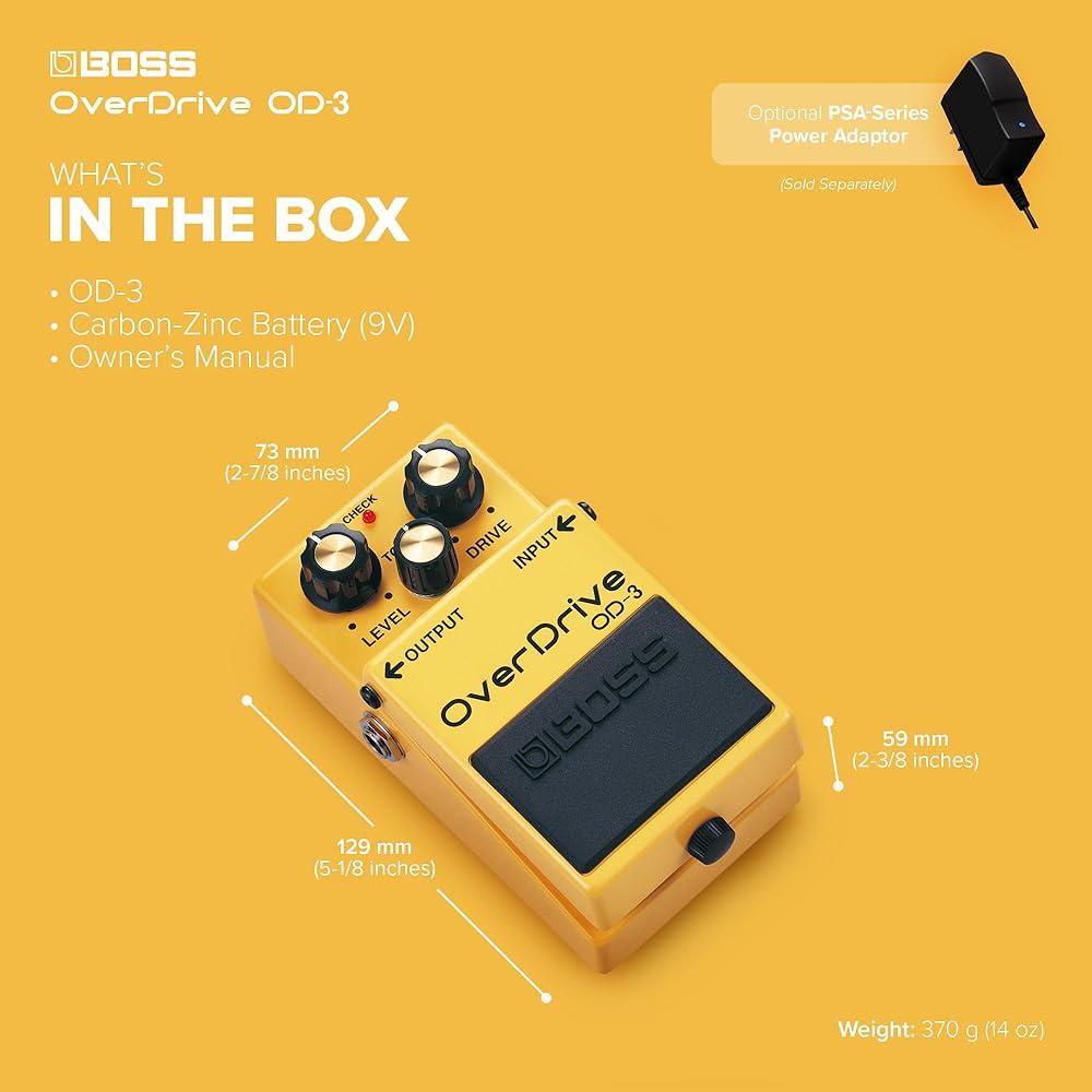 BOSS Overdrive OD-3 Yellow