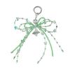Handmade Beaded Butterfly Pendant Stylish Beaded Bowknot Pendant Keychain Phone Lanyard for Fashion Enthusiasts