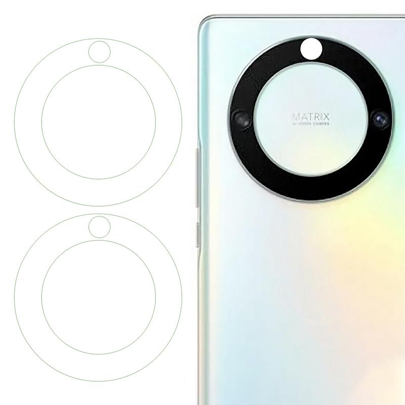 2Pcs/Set For Honor X9a 5G/X40 5G/Magic5 Lite 5G Camera Lens Protector 3D Arc Edge Tempered Glass Phone Camera Lens Film