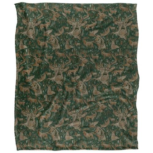 JQ Licensing Jl-Jp Big Game Hunting Silky Deer Moose Supersoft Blanket