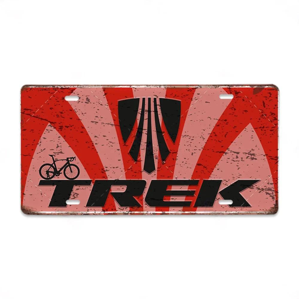 Vintage Metall Fahrradmarken Schild Dekorative Plakette mit Poster - Stil Design - Ideal für Fahrradclub-Geschäft und Wohnzimmerdekoration