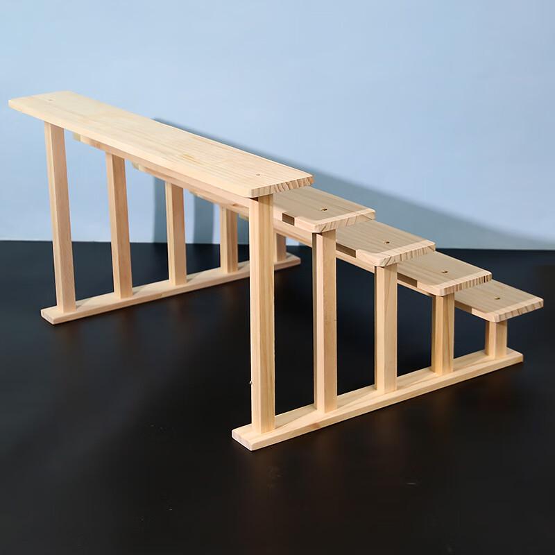 Yi Pan HC Carbonized Solid Wood 3-Tier Plant Stand