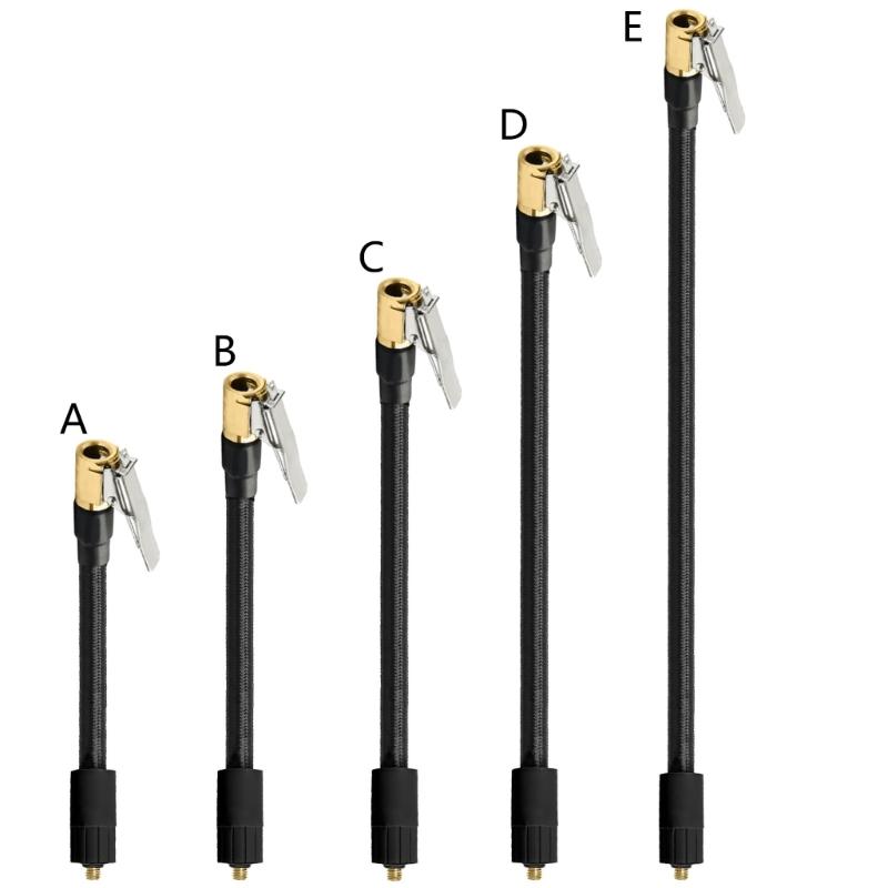 Tire Air Chuck Adapter With 6mm Thread Quick Clip Design For Easy Inflation On Bike Motorcycle & Car Tires