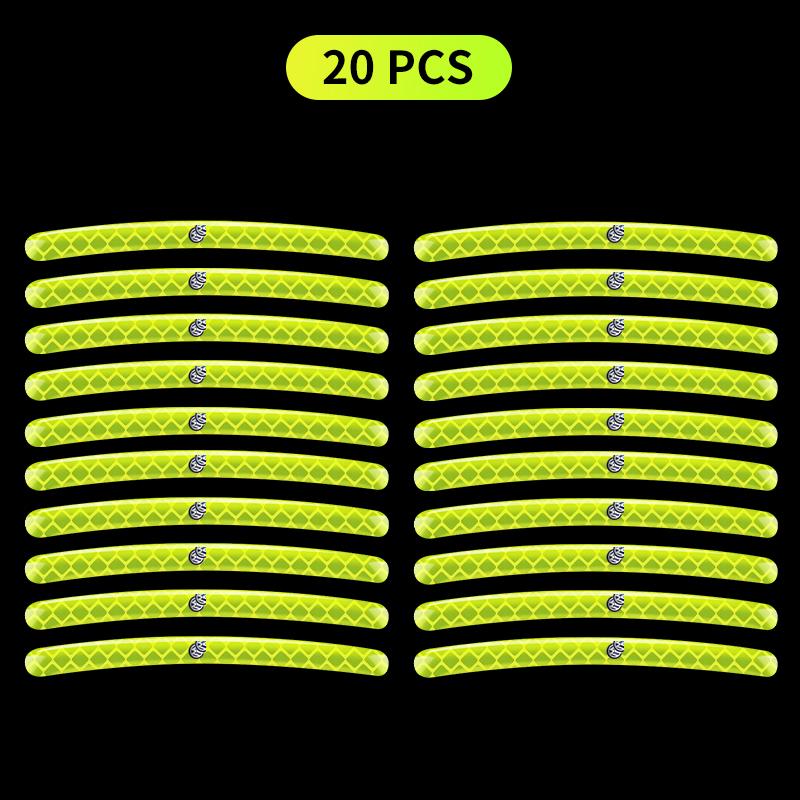 Car styling Car Wheel Hub Reflective Stickers Tire Rim Luminous Sticker For Volkswagen VW GTI Rline R Golf Phaeton Teramont ID3