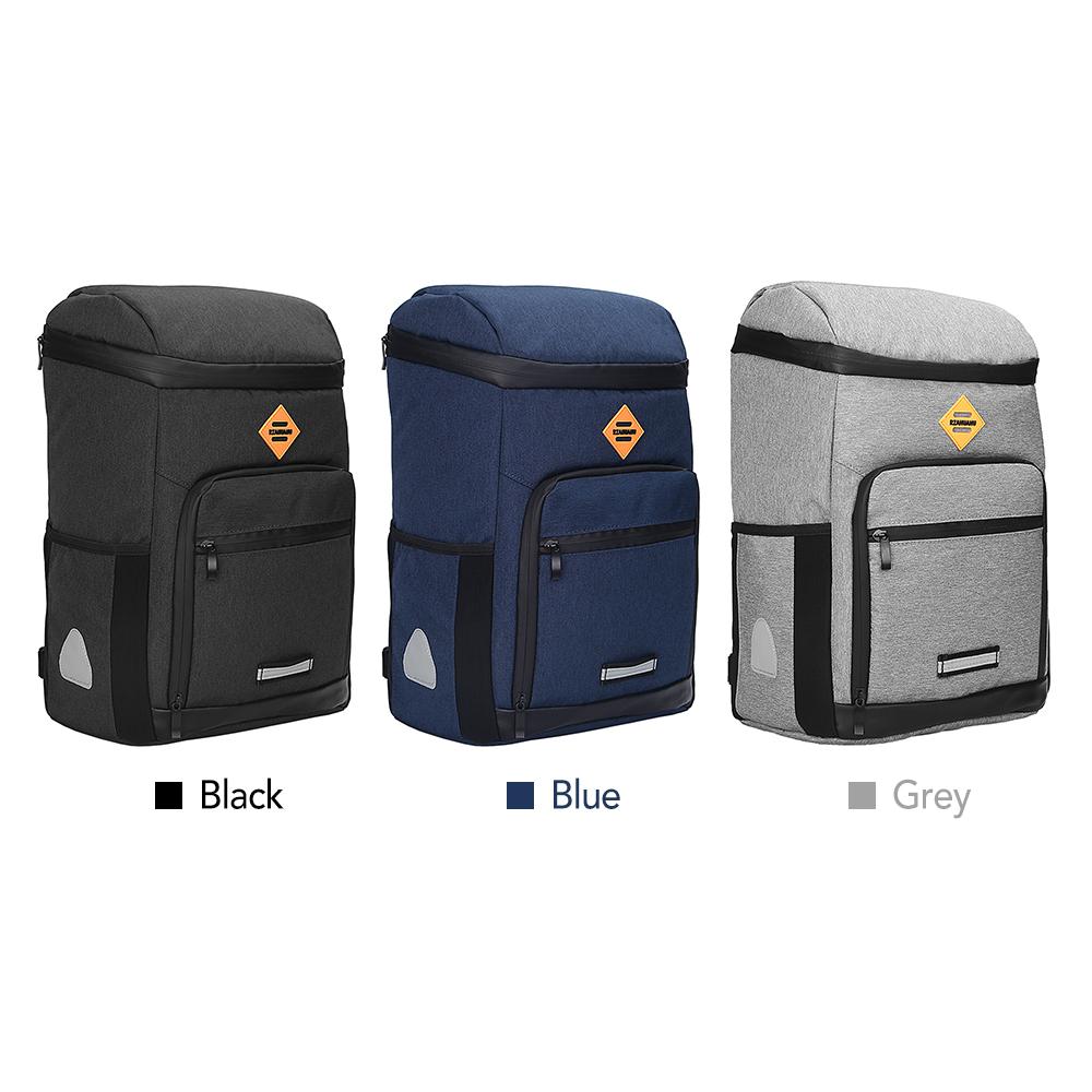 3 In 1 Cycling Insulation Bag 17L Reflective Rear Rack   Water Resistant Cycling Shoulder Backpack