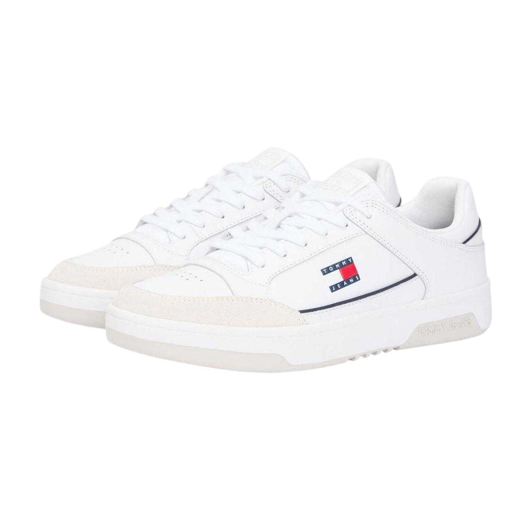 Tommy Jeans Mens Leather Cupsole Trainers