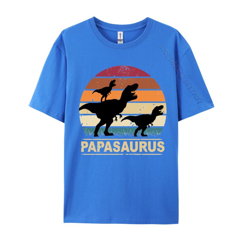 Papa Saurus Dino Twins Papasurus Tshirt Fitted Cosie T Shirt Combed  Cotton Man Tees Cosie TShirt Wholesale