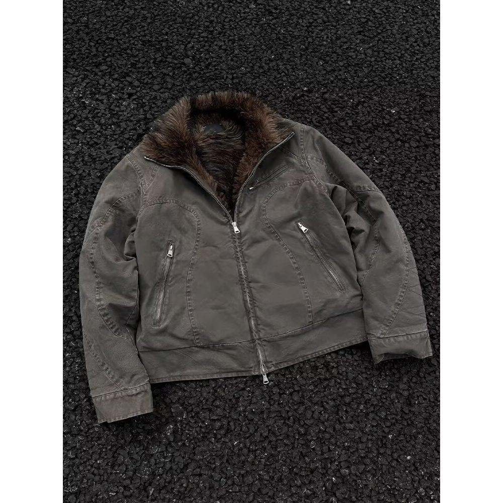 Giacca Giapponese alla Moda Versatile Pigra con Aquila - Trendy, Semplice, Pesante, Stile Lavato