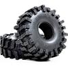 HOBBYSOUL 1.0 Crawler Tires 70mm Tall 1.0'' Mud Slingers X Super Soft Sticky Tyre for RC 1/24 SCX24 1/18 TRX4M Upgrades
