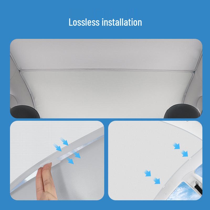 Tesla Model Y Sunroof Sunshade Split - Interior Sky Screen Protection