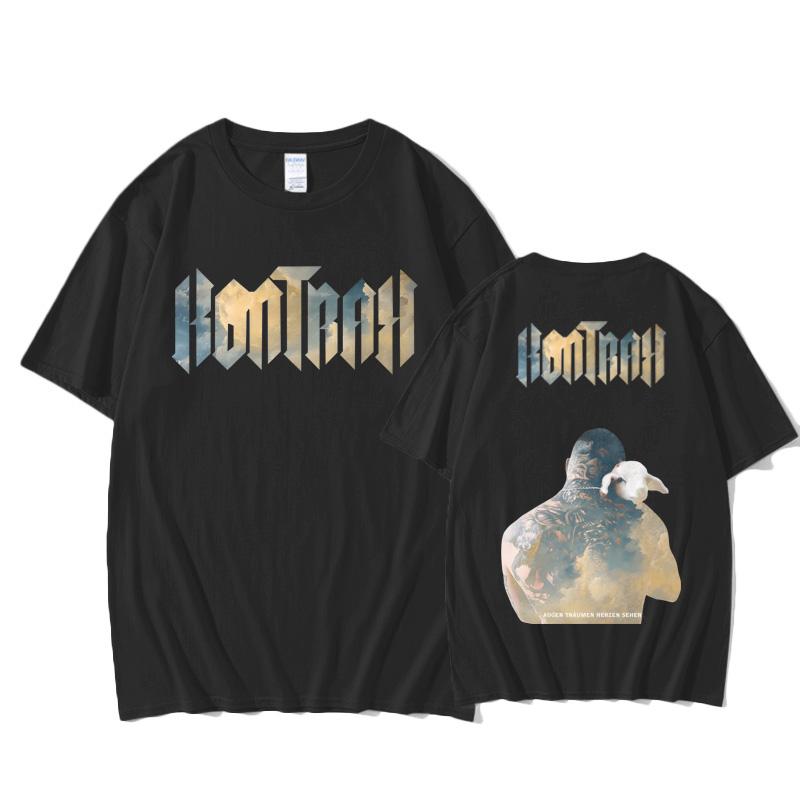 

Футболка Kontra K на весну/лето хип-хоп футболка с коротким рукавом 100% хлопок футболка модная повседневная одежда XS чёрный