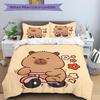3pcs Teddy Bear Bedding Set - 1 Duvet Cover + 2 Pillowcases(Core Not Included), Machine Washable Polyester yy251216117