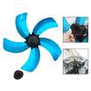 16 Inch Aluminum Fan Blades Household Fan Blades With Nut Cover Base Stand Fan Or Desk Fan Replacement Parts 5 Pieces Fan Blades