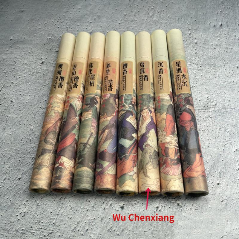 

21cm Thread Incense Small Round Tube Sandalwood Agarwood Toilet Bedroom Air Purification To Help Sleep Incense Storage Box