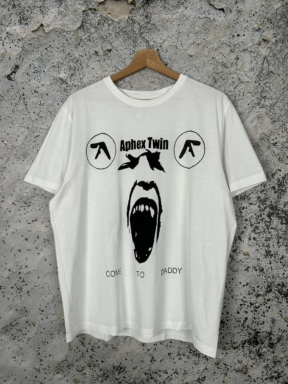 

Aphex Twin Come To Daddy Подарок для фанатов S-4XL Футболка Мужские Женские Футболки Топ Топы Футболка 2XL