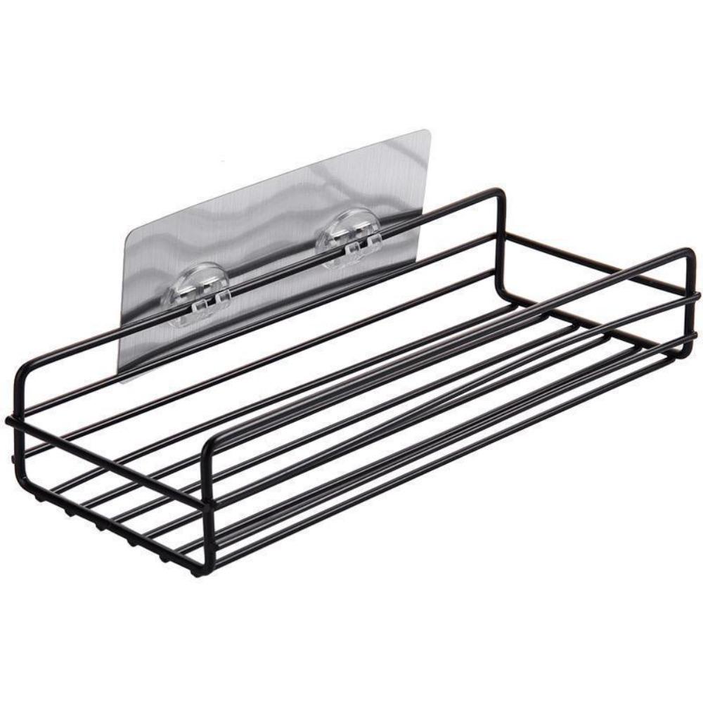 No Drill Bathroom Storage Rack Iron Corner Shower Shelf Durable Shower Organizer  Bathroom