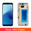 Neues TFT für Samsung S8 G950F G950 SM-G950FD LCD-Display Touchscreen-Digitizer-Baugruppe Ersatz mit Rahmen für S8-Display