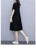 Plus Size Women's Stylish Korean Mid-Length Dress - Summery 2024 Trend