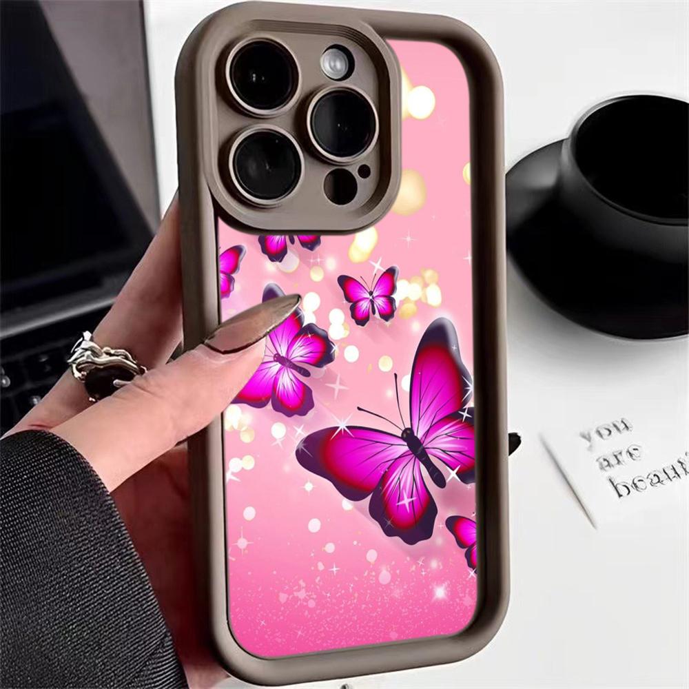 Angel Eye TPU Soft Phone Case for Samsung A05 A04 A10 A30 A13 A23 A53 A14 A24 A34 A54 A15 A25 A35 A55 S20 S23 FE S24 Ultra Ae66 Butterfly flower Cute