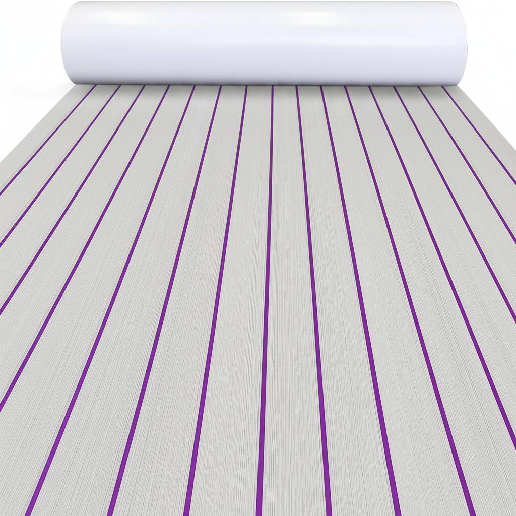 2400*300*5mm EVA Foam Boat Decking Sheet Mat Yacht Motorboat Anti Slip Vehicle Self-adhesive Marine Faux Teak Deck Flooring Pad
