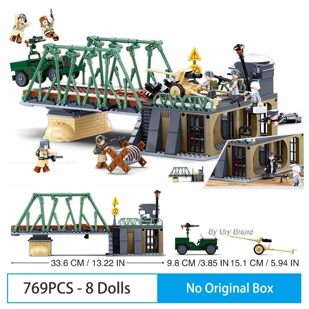 Sluban Military Plane City Warplane Fighting Airplane Vehicle Tank Sets Model Building Blocks Toys for Gifts