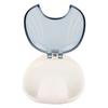 Orthodontic Retainer Case Portable Waterproof Mouthpiece Denture Box ContainerGray White