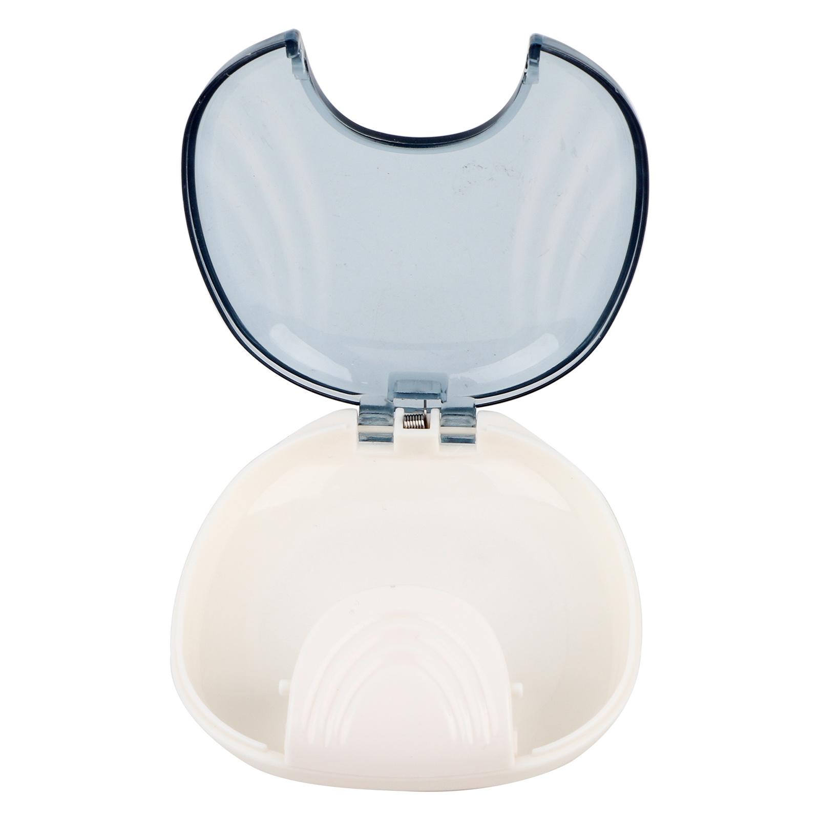 

Ортодонтический фиксатор, портативный водонепроницаемый мундштук, контейнер для протезов Gray with white base