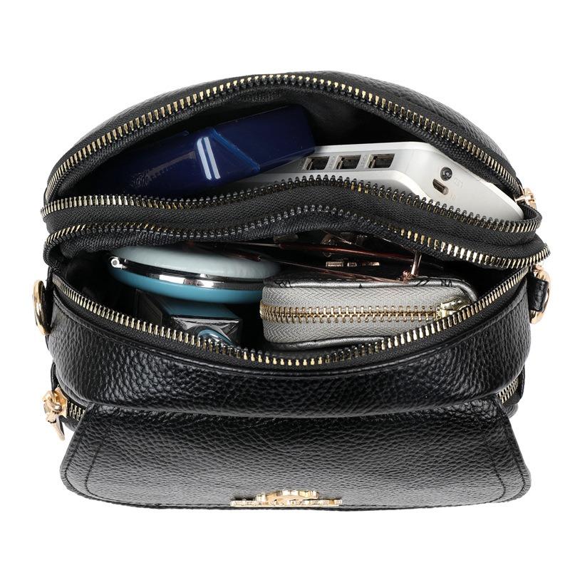 Crossbody Bag Women's Fashion Women's Bag Soft Leather Handbag Feeling New Large Capacity Lightweight Women's Shoulder Backpack