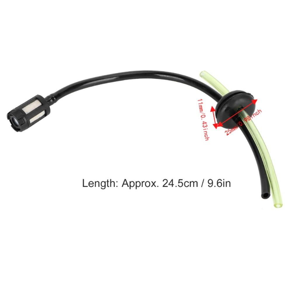 10pcs Plastic Fuel Filter Hose Kit 2 Hole Design Fuel Line Replacement Kit for GX35