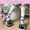 Cotton Lolita Socks With Black And White Checkered Pattern For Girls Spring Fashion Collection
