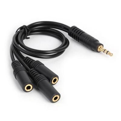 Kopfhörer-Splitter 3,5mm Verlängerungskabel Sound 3,5mm 3-Port 3,5mm Mikrofon-Splitter PVC-Adapter