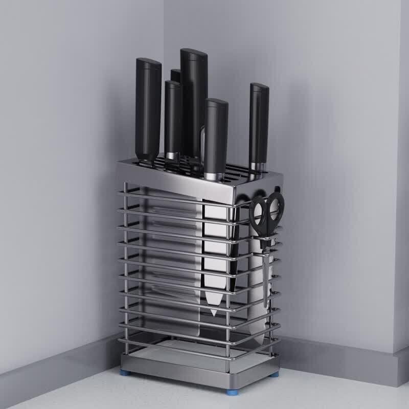 304 Stainless Steel Multifunctional Knife Rack
