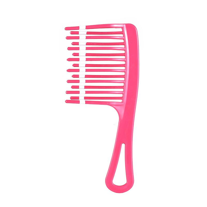 

Large Double Row Wide Tooth Comb Hair Styling Tool for Voluminous Long Hair Durable Scalp Massaging Hairbrush Suitable for Thick Hair Styling One Size розовый