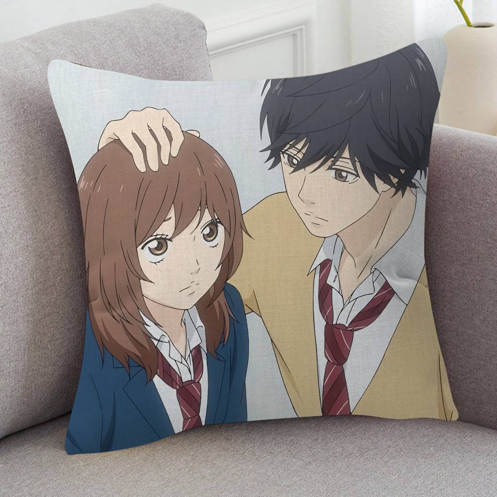Anime Ao Haru Ride Game For Cartoon Print Peripheral Pillow Case Cushion Cover Home Decor Birthday Gift Pillowcover