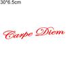 Carpe Diem letras vehículo diseño frontal coche pegatina parabrisas calcomanías decoración
