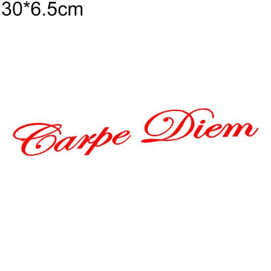 Carpe Diem letras vehículo diseño frontal coche pegatina parabrisas calcomanías decoración