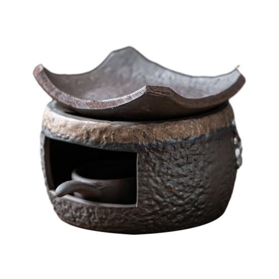 Ceramic Aromatherapy Candle Warmer Incense & Tea Pot Heater Diffuser Zen Atmosphere Decor for Home Meditation