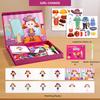 Wooden Childrens Puzzle With Magnetic Faces For Kids Ages 3 To 6 Educational Toy