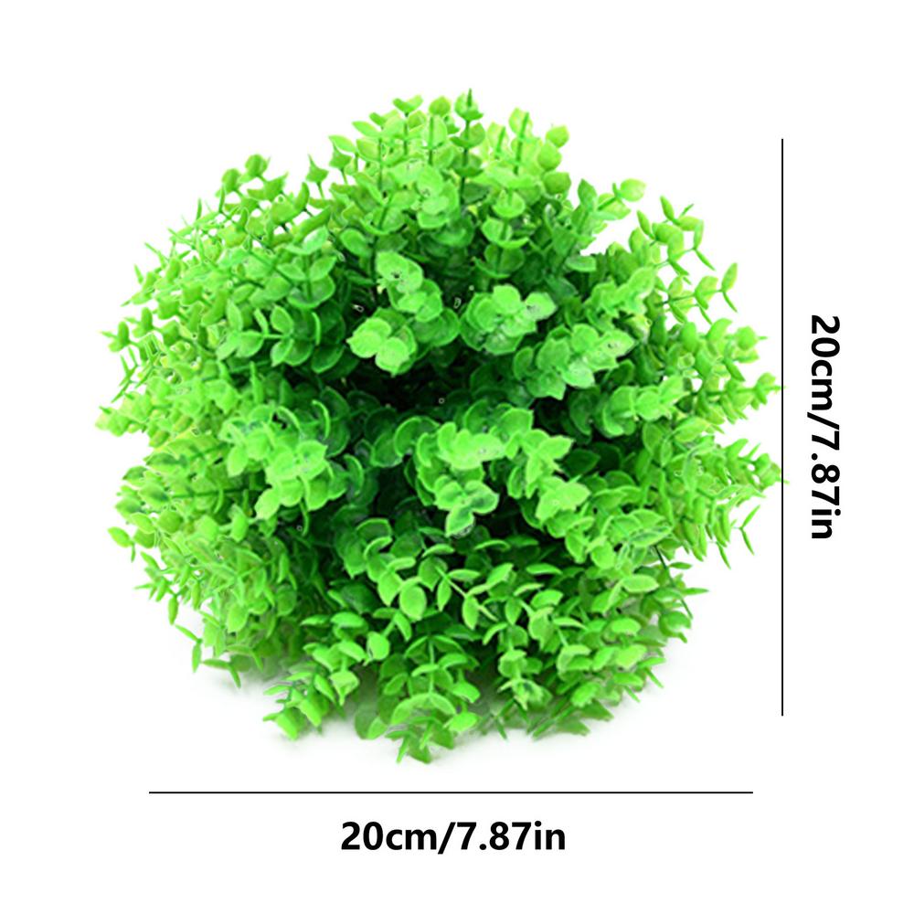 

Artificial Plant Grass Ball 20/25cm Semi-Simulated Greenery Eucalyptus Topiary Ball Shopping Mall Ceiling Fake Plant Decorations