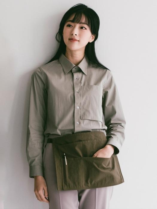 a.mont 5 Pocket Washing Pouch Apron #AA1974 Khaki FREE