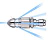 Stainless Steel Sewer Jetter Hose Nozzle Water Rat Head Rotating Nozzle High-pressure Nozzle  Home