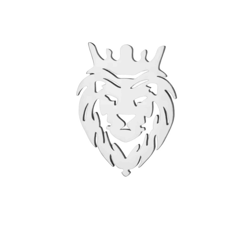Stainless Steel Suit Collar Badges Lion Vintage Lapel Pins Phoenix Brooches  Decoration