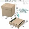 IRIS OHYAMA (IRIS) Stool Storage Box, Brown, Regular, SSTR-38