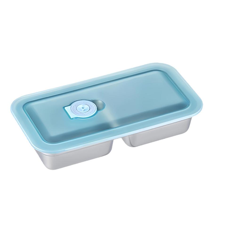 Snack Containers Reusable, Stainless Steel Double Compartment Snack Containers, Dishwasher Reusable Condiment Containers With Lids