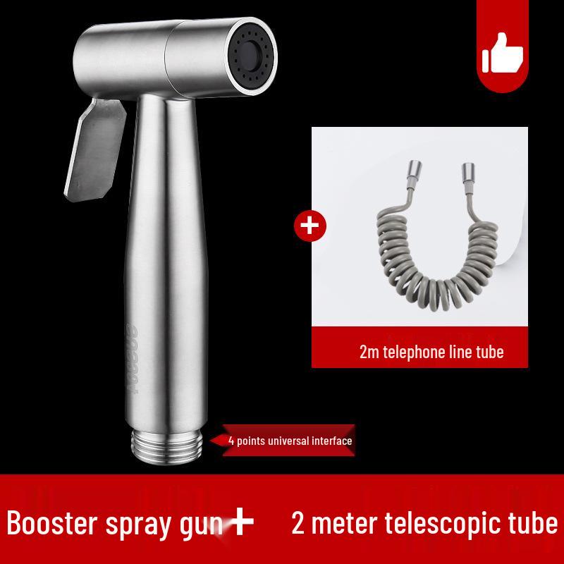 High-Pressure 304 Stainless Steel Bidet and Toilet Sprayer Set